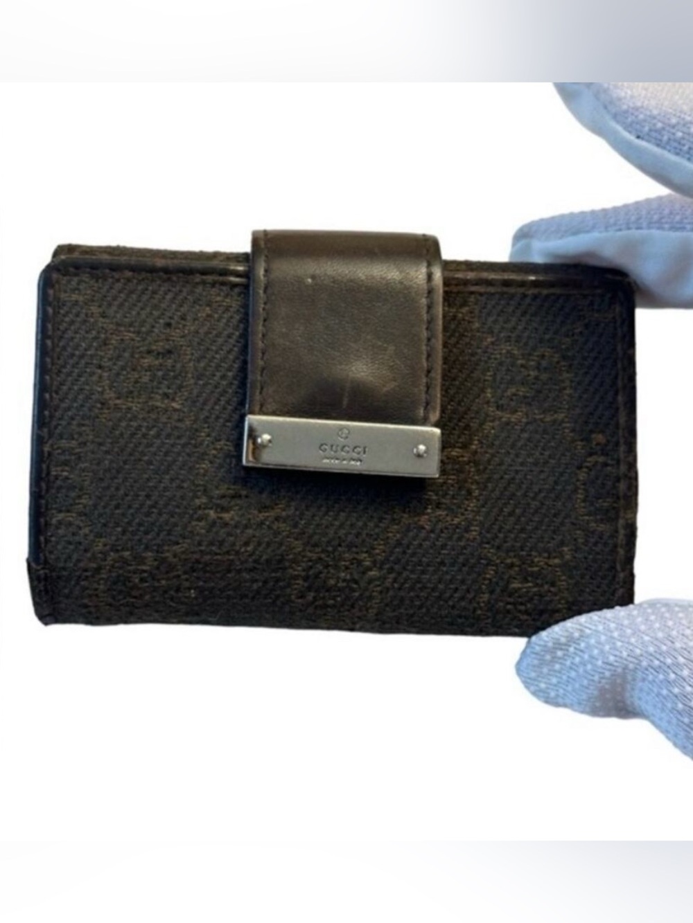 Gucci Mini Card and Key Ring Holder- 6 Rings